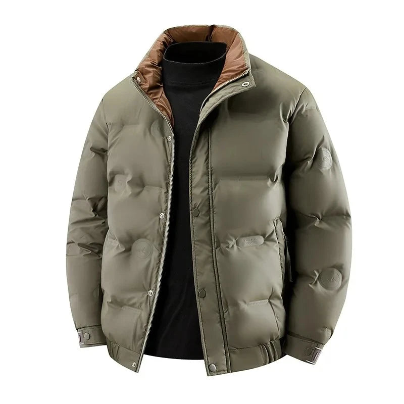 Hiver court doudoune hommes nouveau blanc canard vers le bas manteaux hommes hiver qualité manteau mâle extérieur coupe-vent plus épais chaud Parkas