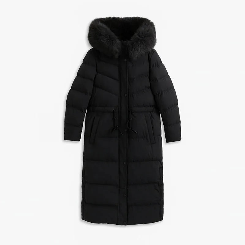Manteau Long Premium à Capuche – Élégance et Protection au Quotidien Femme
