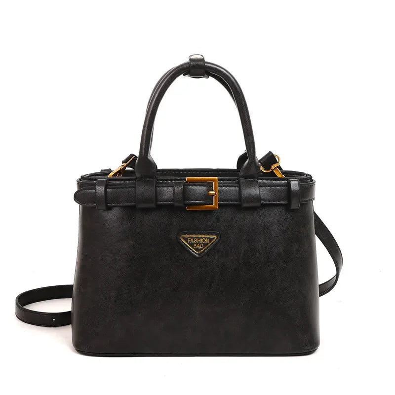 Petit sac carré polyvalent à la mode pour femmes, sac à bandoulière rétro pour dames, sac à main en matériau souple, nouveau modèle automne hiver