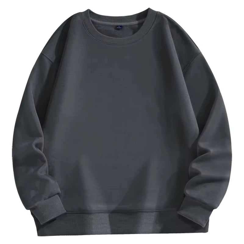 Sweat-shirt à manches longues pour hommes, grande taille, mode décontractée, automne et hiver, haut unisexe Simple et confortable, offre spéciale