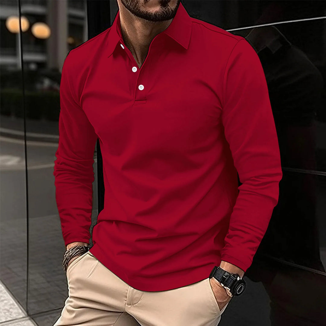 Velinor | Polo casual à manches longues