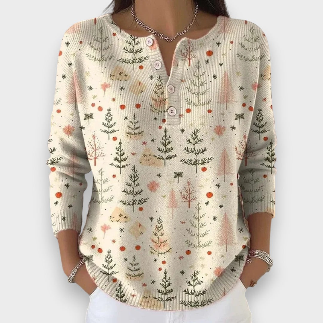 Simona - Pull de Noël avec Boutons