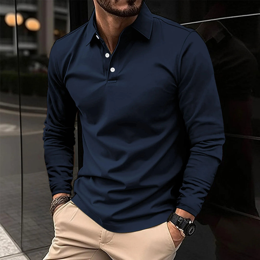 Velinor | Polo casual à manches longues