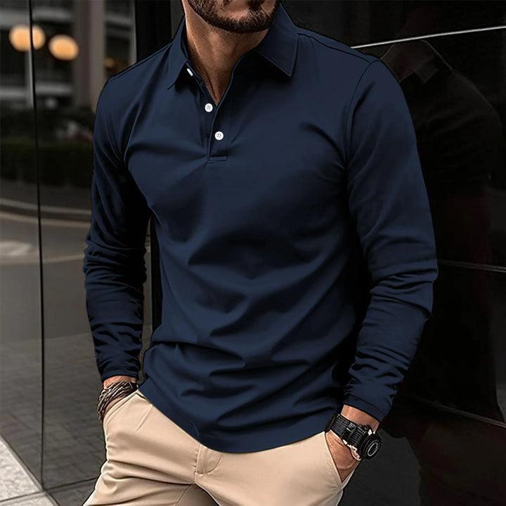 Velinor | Polo casual à manches longues