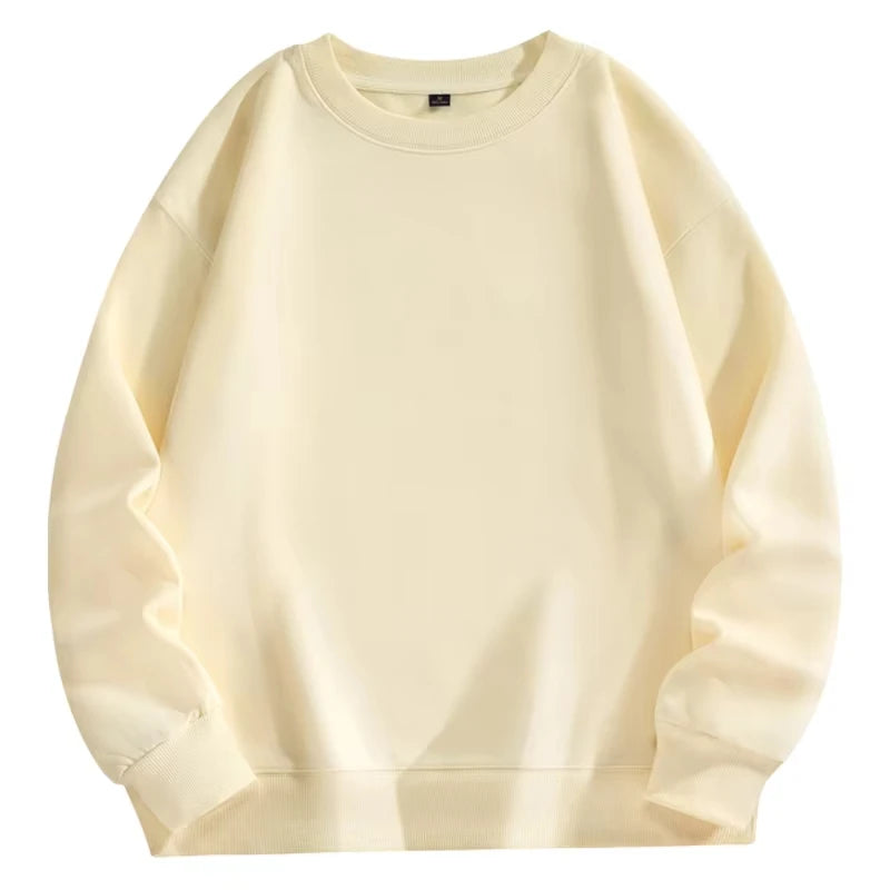 Sweat-shirt à manches longues pour hommes, grande taille, mode décontractée, automne et hiver, haut unisexe Simple et confortable, offre spéciale
