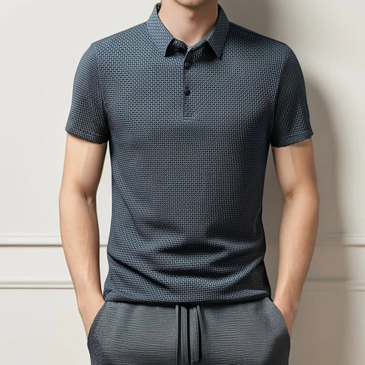 LAURENT MONACO | POLO TRICOTÉ À MANCHES COURTES POUR HOMMES