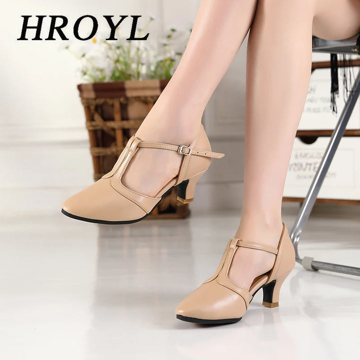 Chaussures de danse modernes pour femmes, pour Tango latin, Salsa, salle de bal sociale, carrées, chaussures d'entraînement pour dames/filles, talons 5.5/7.5cm
