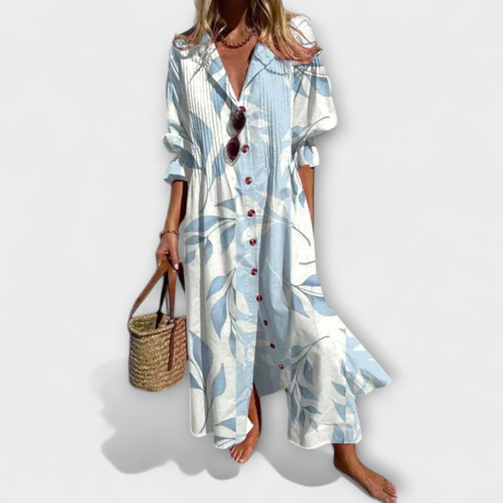 Lila - Robe Maxi Lichotivé avec Couverture de Ventre