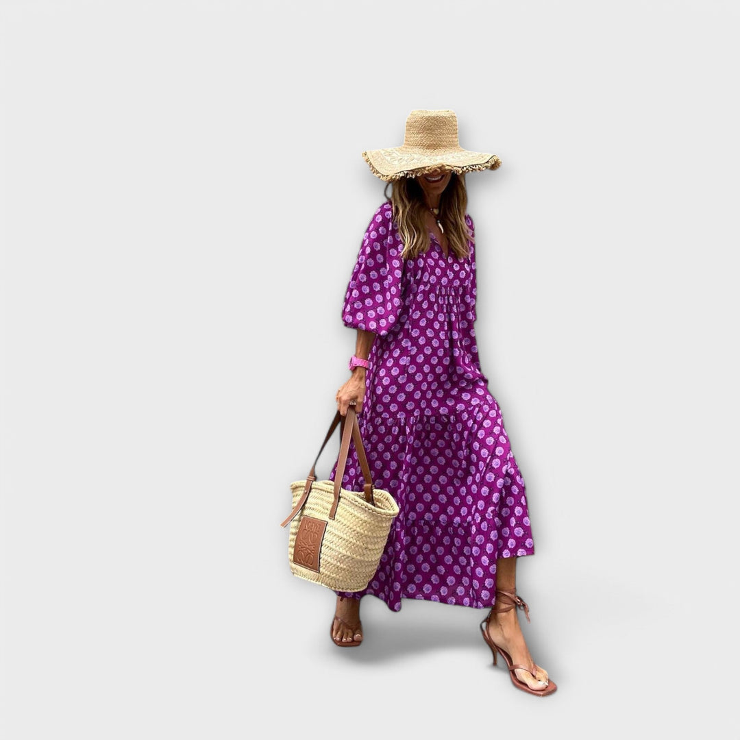 Robes maxi géométriques élégantes
