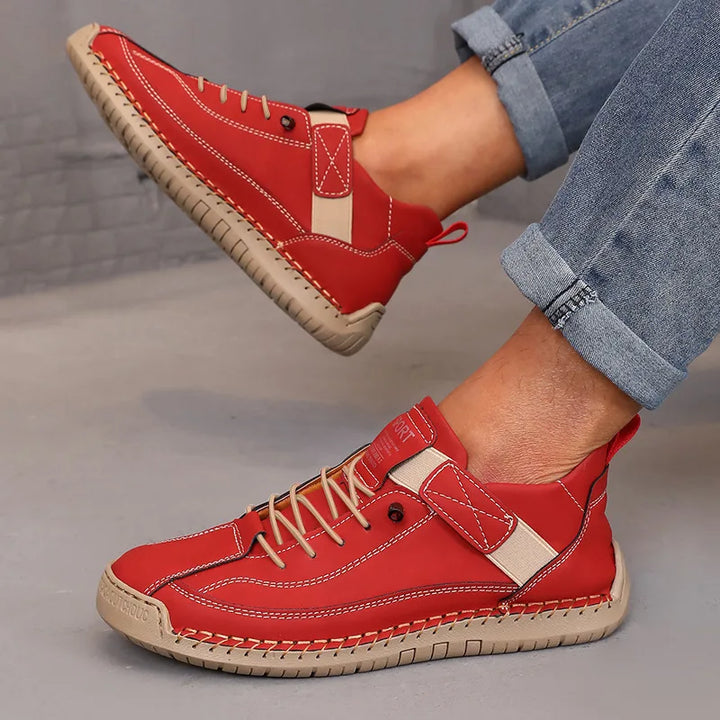 Bottes mi-hautes pour femmes Style britannique rétro anti-dérapant vêtements de travail chaussures mocassins en cuir faits à la main décontracté à semelles souples femmes bottes nues