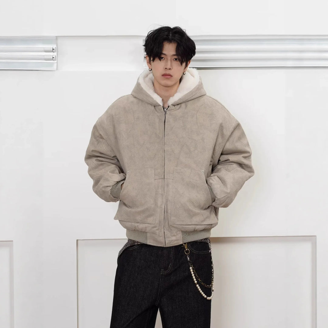 Veste Blouson Confort  Homme Urbain à Doublure Chaude