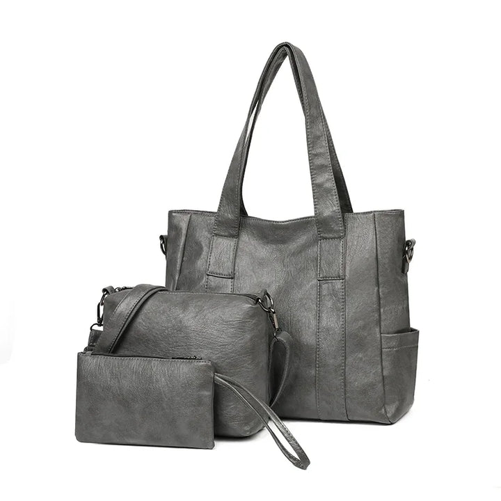Sacs à bandoulière en cuir PU de haute qualité pour femmes, nouveaux sacs à main Messenger pour dames, créateur de luxe, 3 ensembles