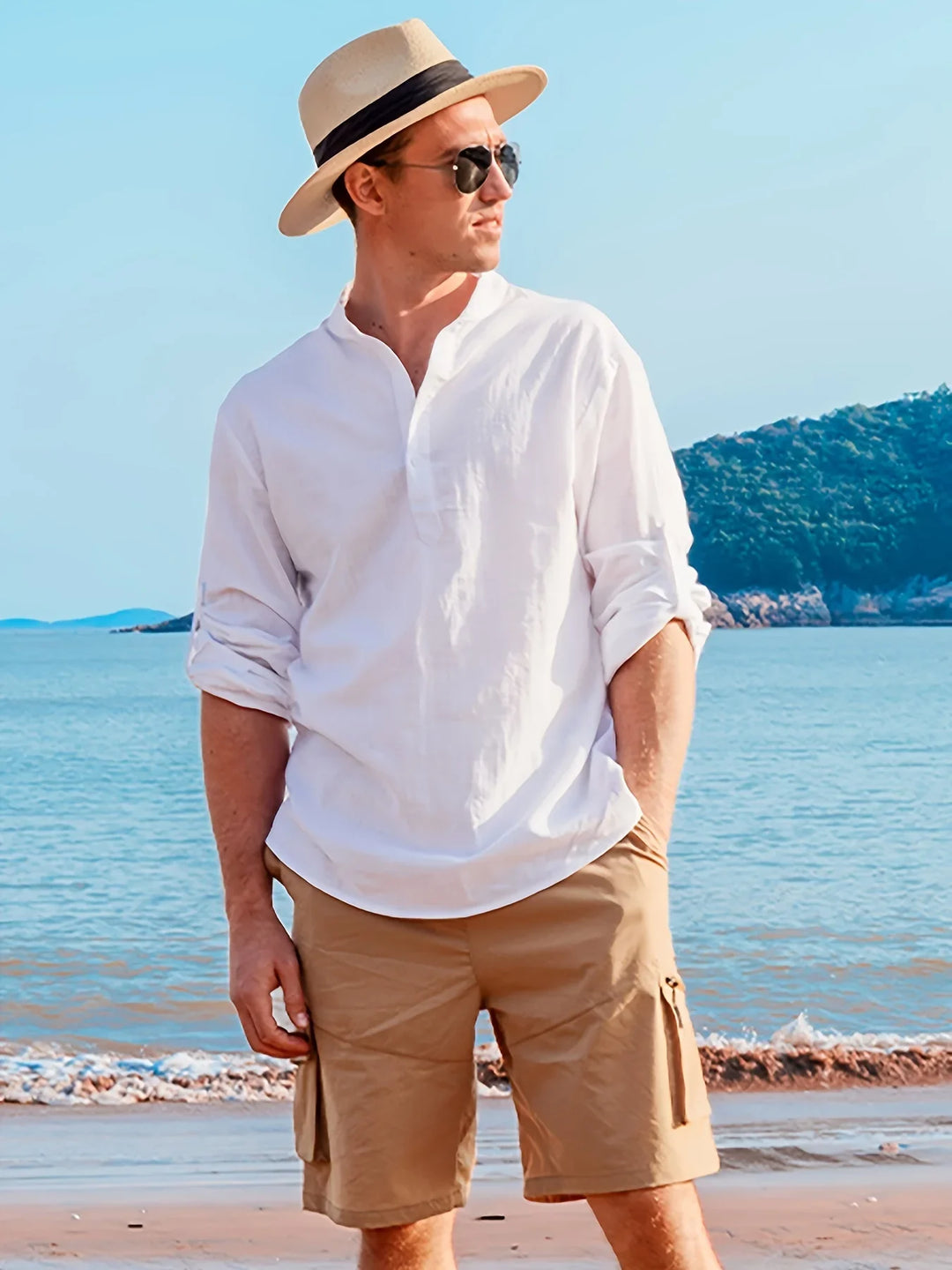 LAURENT MONACO | CHEMISE EN LIN D'ÉTÉ POUR HOMMES