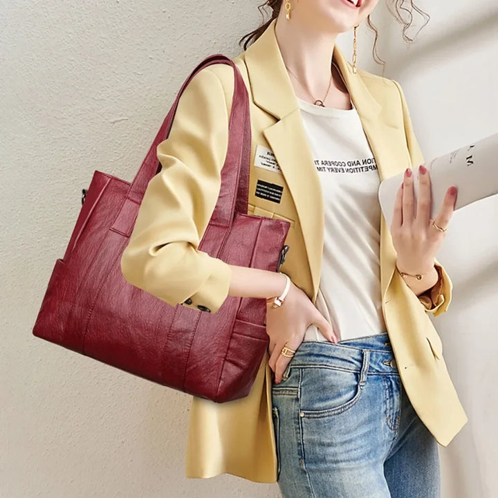 Sacs à bandoulière en cuir PU de haute qualité pour femmes, nouveaux sacs à main Messenger pour dames, créateur de luxe, 3 ensembles