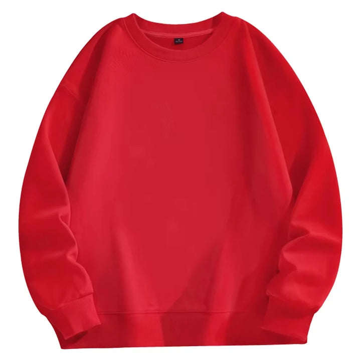 Sweat-shirt à manches longues pour hommes, grande taille, mode décontractée, automne et hiver, haut unisexe Simple et confortable, offre spéciale