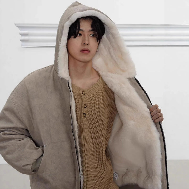 Veste Blouson Confort  Homme Urbain à Doublure Chaude