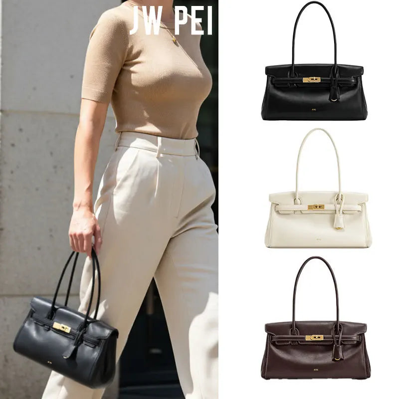 JW PEI 2025 nouveau Yara porte-documents pour femmes sac à main sous les bras simple épaule petit Design sac de mode en cuir synthétique souple