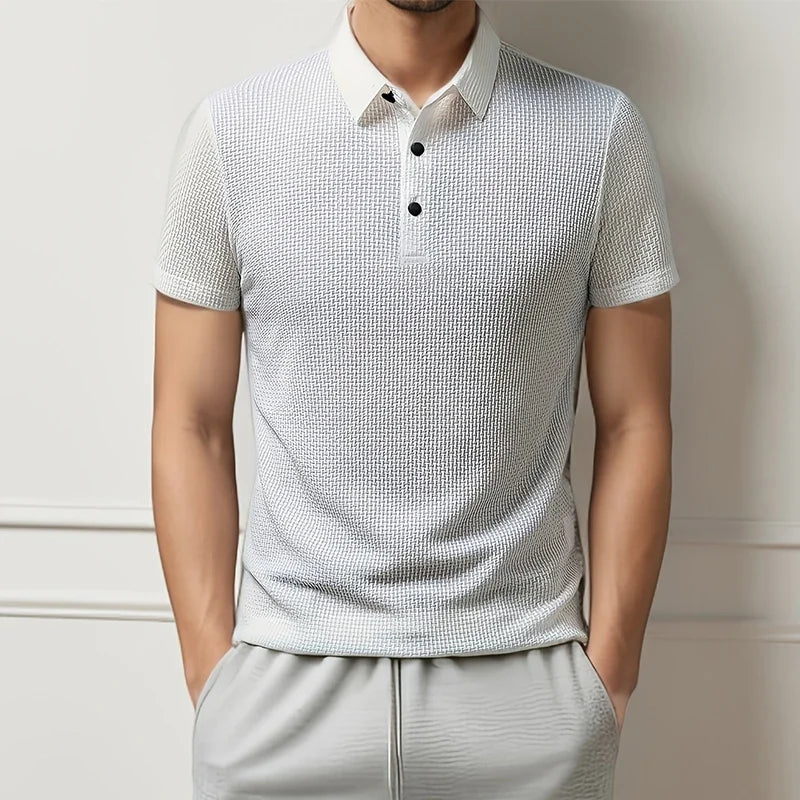 Éliot™ | Polo Texturé Homme — Léger, respirant, impeccable