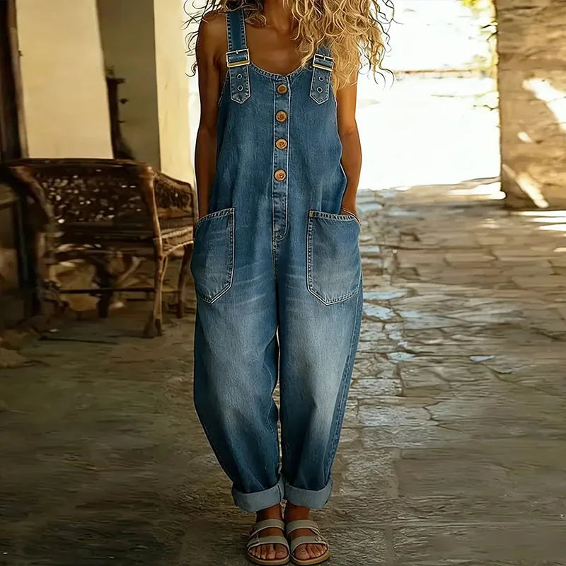 Mae - Salopette Denim Polyvalente