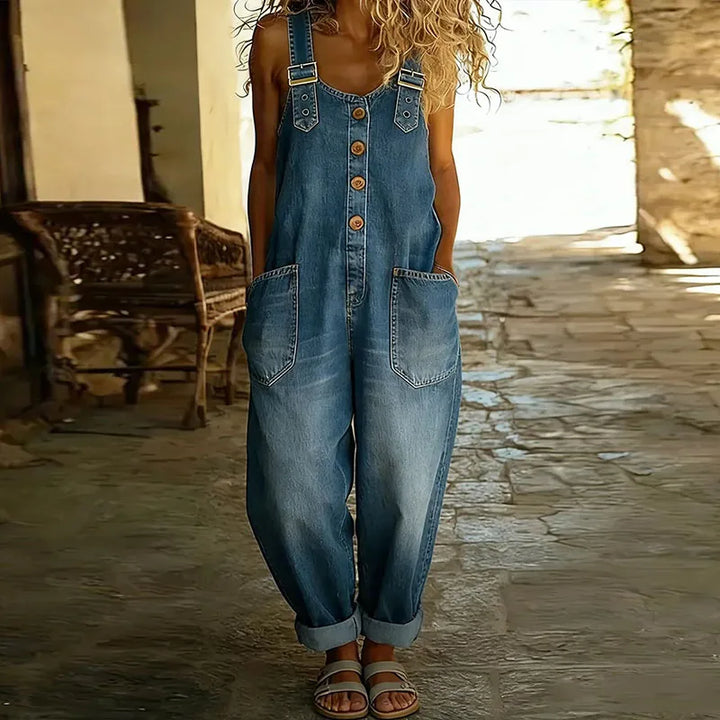 Mae - Salopette Denim Polyvalente