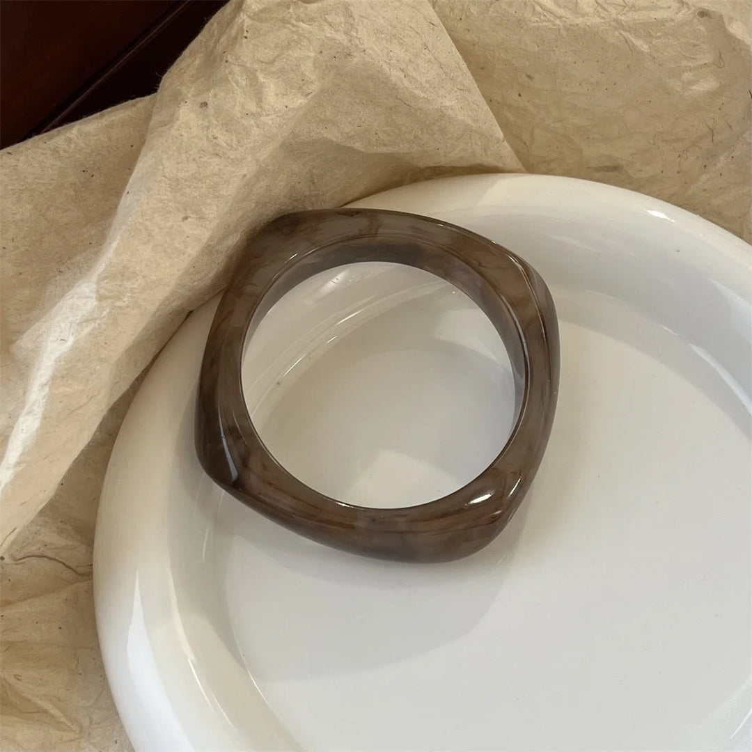 Bracelets Résine Marbrée Élégance Naturelle Femmes