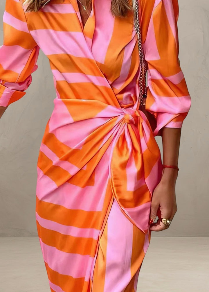 SINDERELLA | ROBE ENVELOPPE IMPRIMÉE