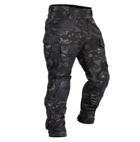 Pantalon cargo tactique homme avec genoux renforcés – Pantalon utilitaire