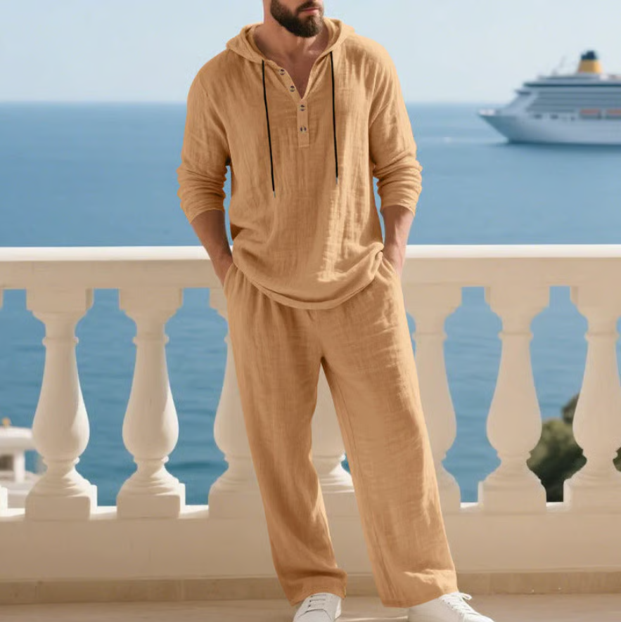 Philippe™ | Ensemble Homme en Lin 2 Pièces Confortable