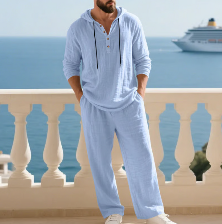 Philippe™ | Ensemble Homme en Lin 2 Pièces Confortable