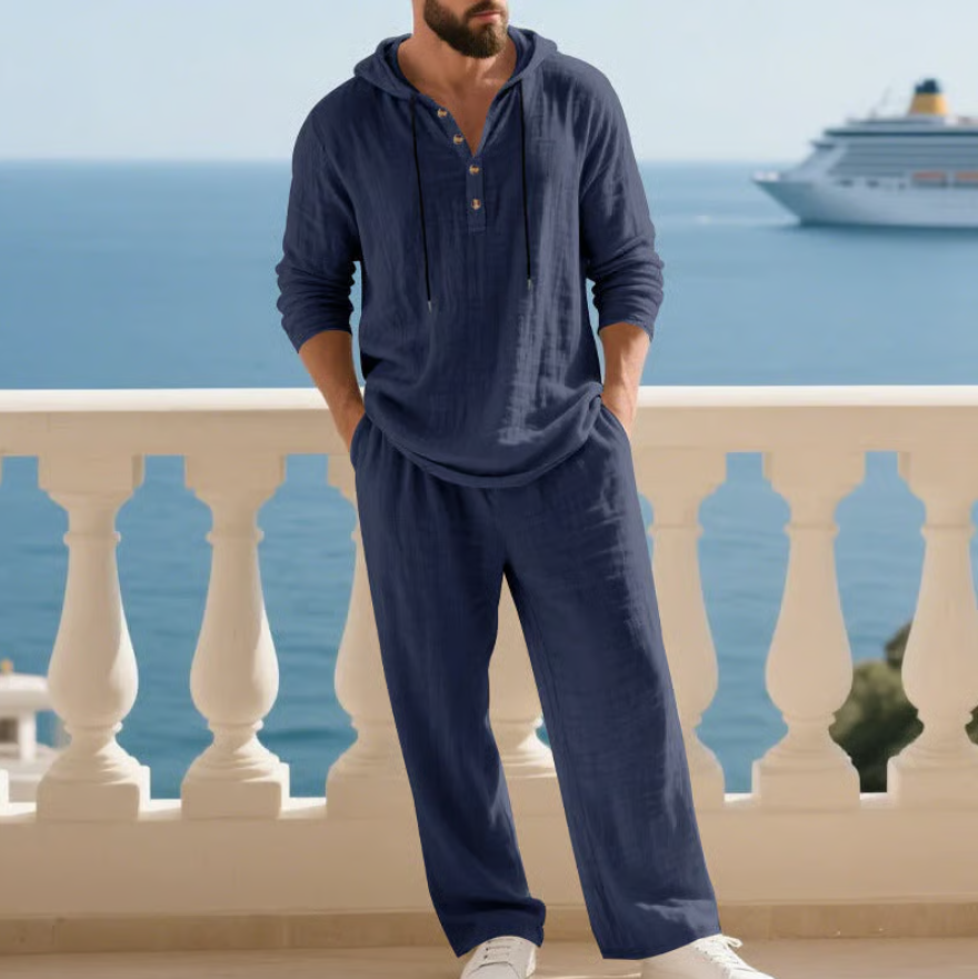 Philippe™ | Ensemble Homme en Lin 2 Pièces Confortable