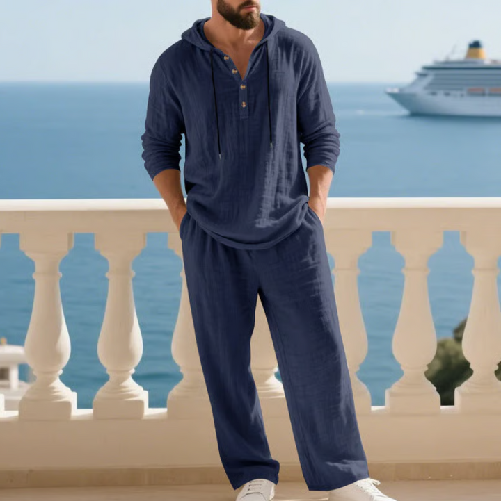 Philippe™ | Ensemble Homme en Lin 2 Pièces Confortable