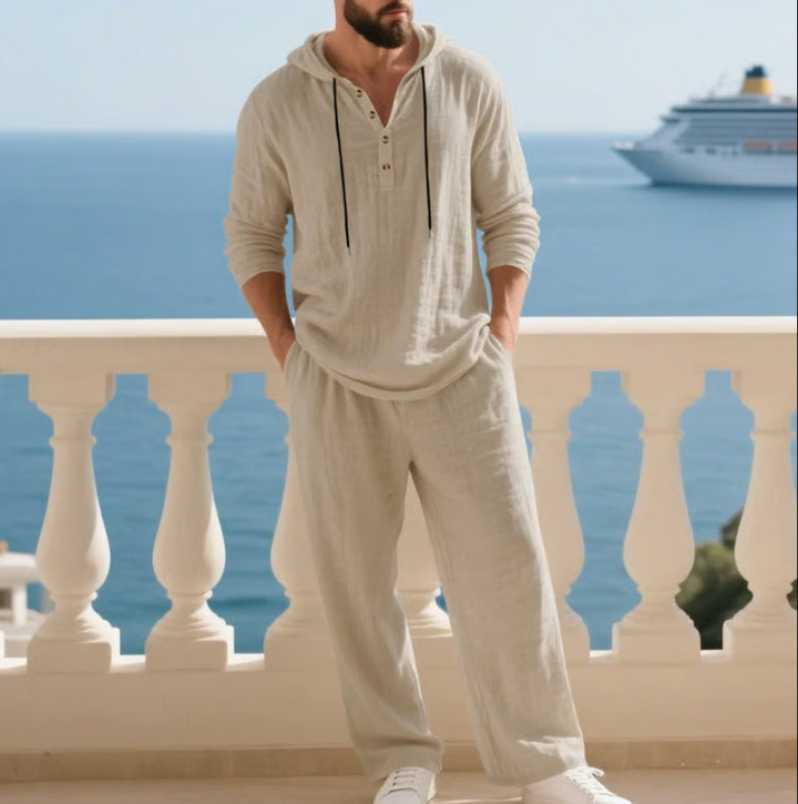 Philippe™ | Ensemble Homme en Lin 2 Pièces Confortable