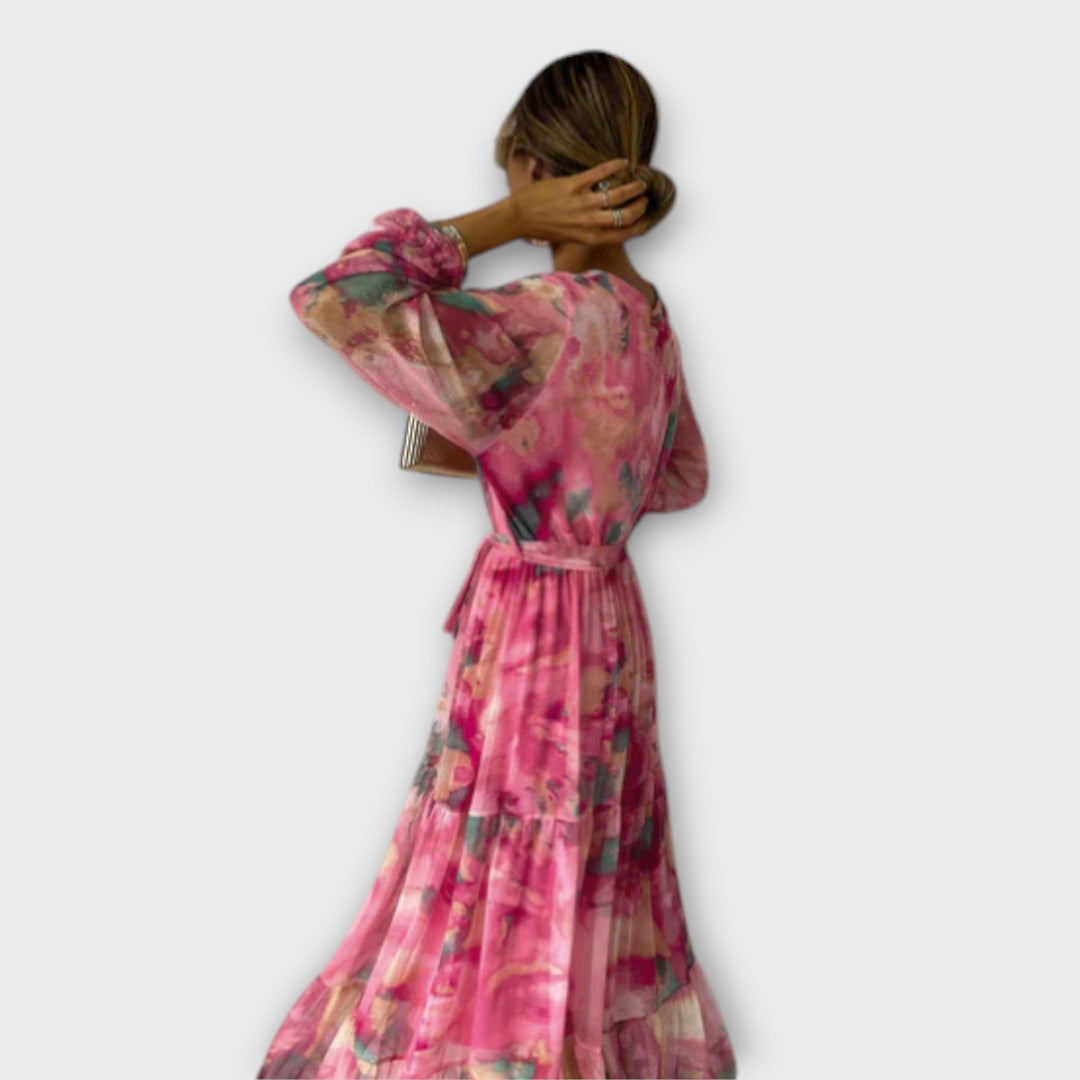 Evelyn - Robe maxi Aquarelle Dream