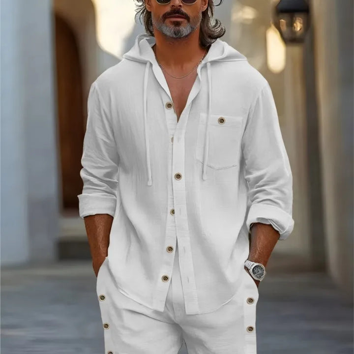 Mode Lumiére™ Ensemble Été Homme Lin Chic Léger Style Premium