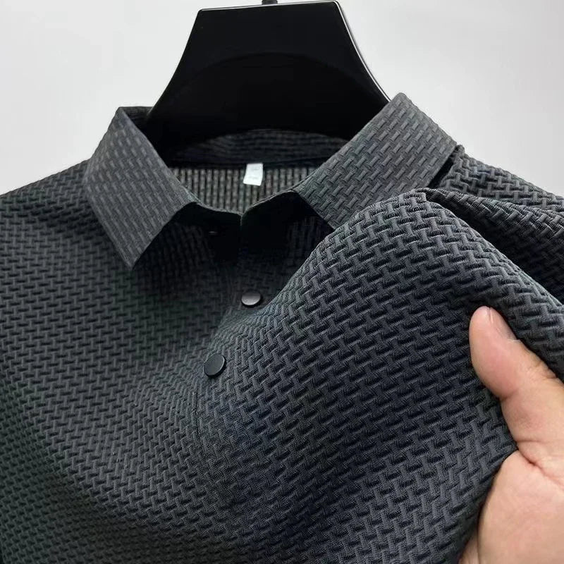 LAURENT MONACO | POLO TRICOTÉ À MANCHES COURTES POUR HOMMES