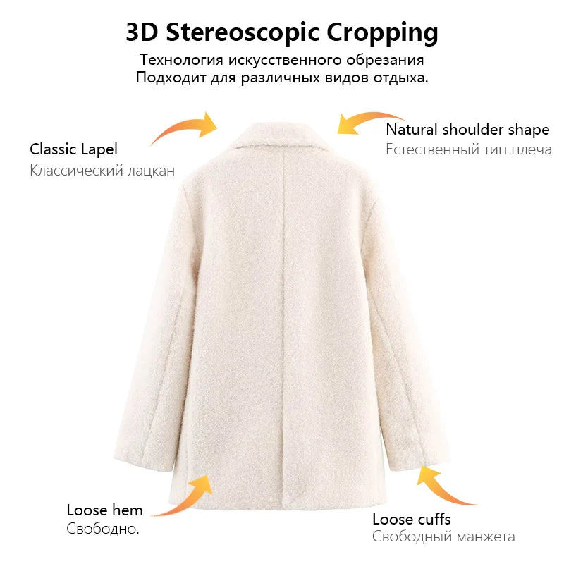 Manteau Élégant Structuré pour un Style Chic au Quotidien Femme