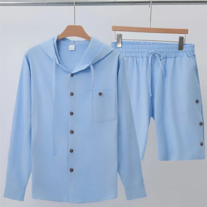 Mode Lumiére™ Ensemble Été Homme Lin Chic Léger Style Premium