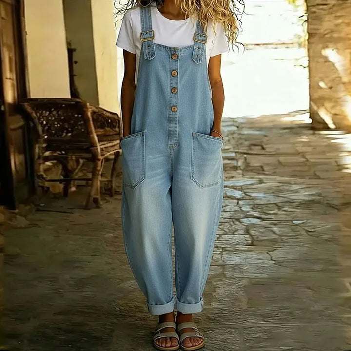 Mae - Salopette Denim Polyvalente