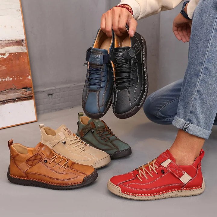 Bottes mi-hautes pour femmes Style britannique rétro anti-dérapant vêtements de travail chaussures mocassins en cuir faits à la main décontracté à semelles souples femmes bottes nues