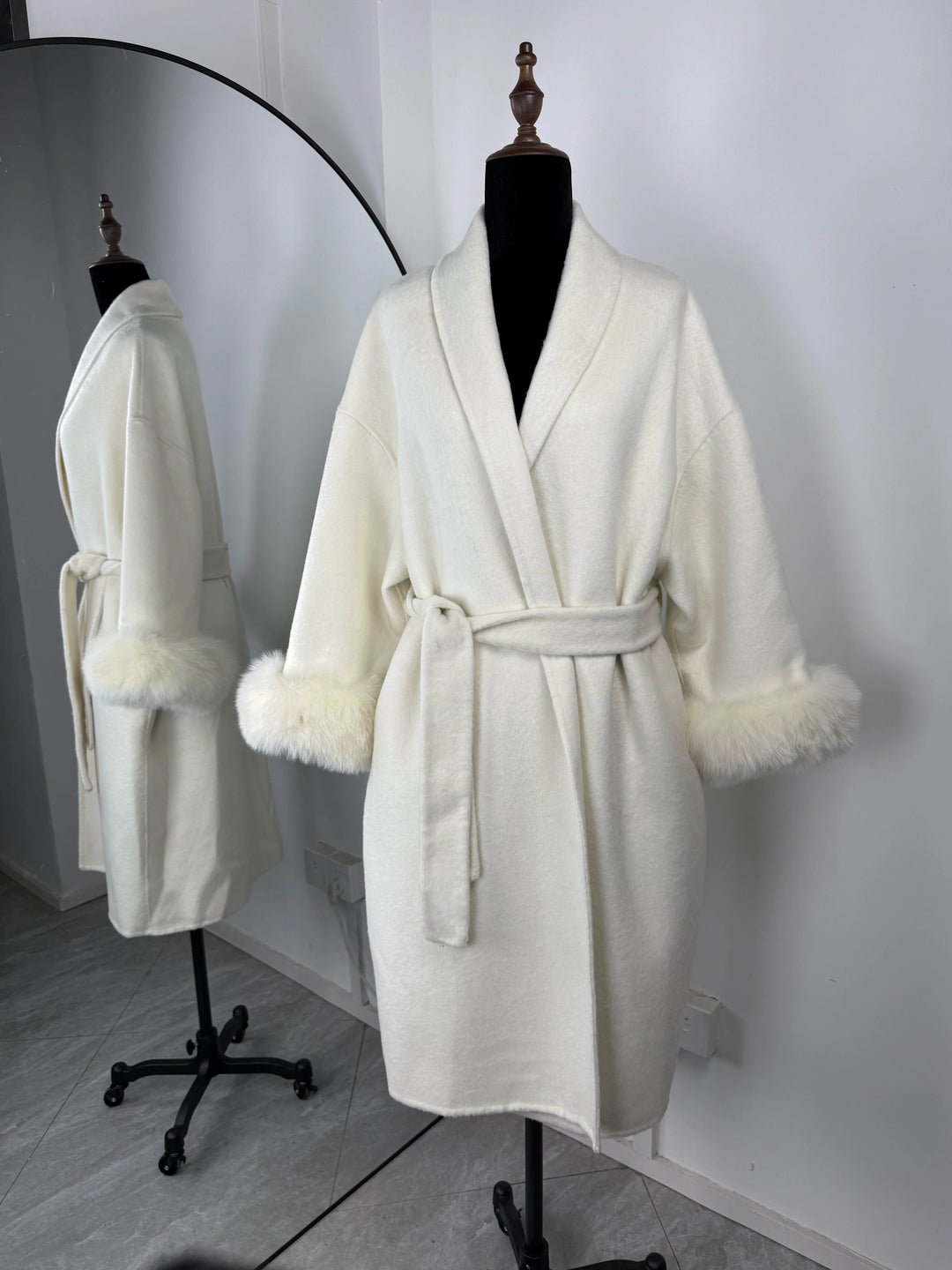 TARUXY fourrure de renard laine manteaux femmes manteau court bureau dame amovible élégant Double face laine pardessus 2025 nouvelle veste Cardigan