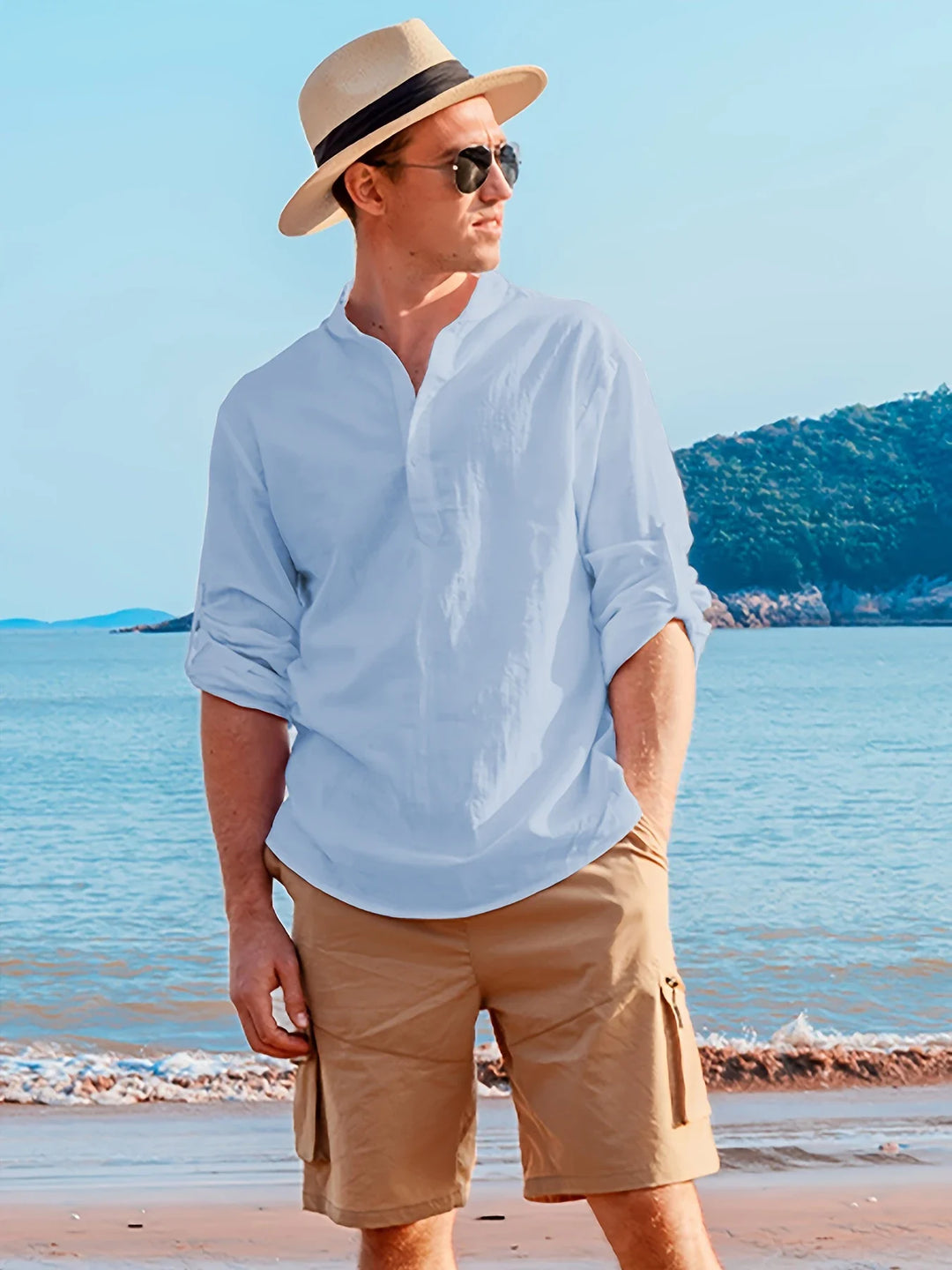 LAURENT MONACO | CHEMISE EN LIN D'ÉTÉ POUR HOMMES