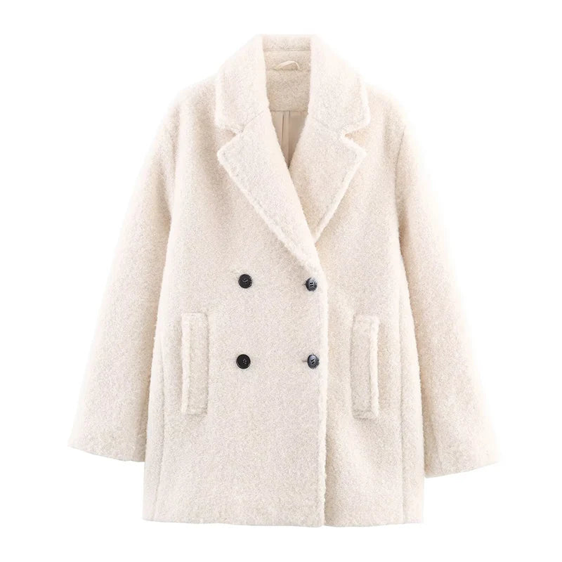 Manteau Élégant Structuré pour un Style Chic au Quotidien Femme
