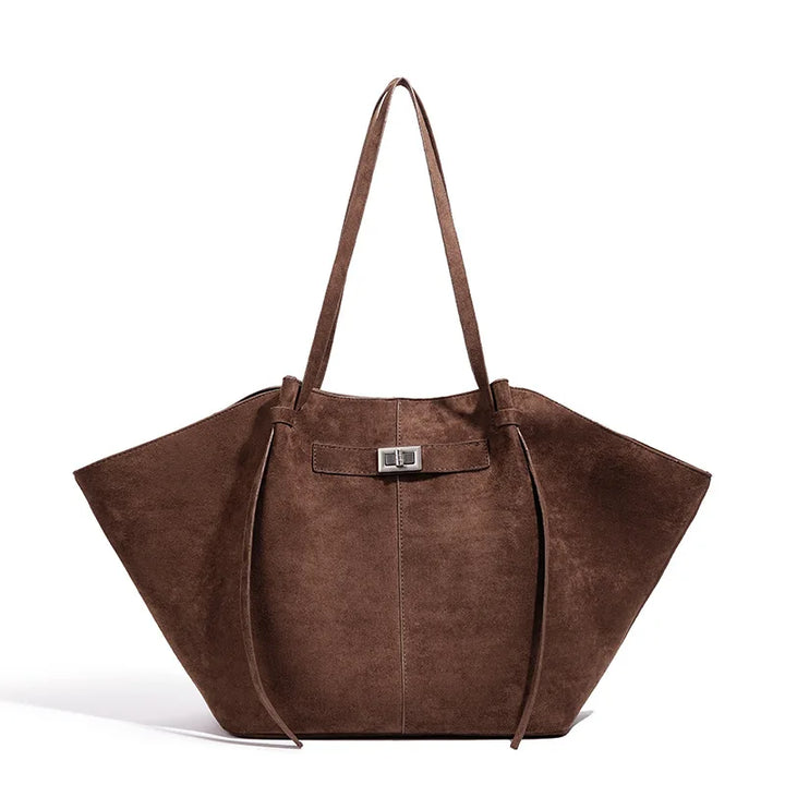 Sacs à main trapèze de grande capacité pour femmes, sacs à bandoulière de styliste avec serrure en métal, grand fourre-tout en cuir Pu de haute qualité pour les déplacements