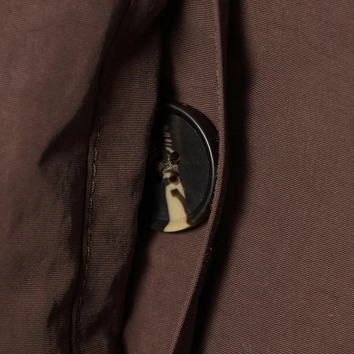 Veste d'hiver femme marron décontracté à lacets veste en coton col montant à manches longues léger rembourré veste manteau chaud dames