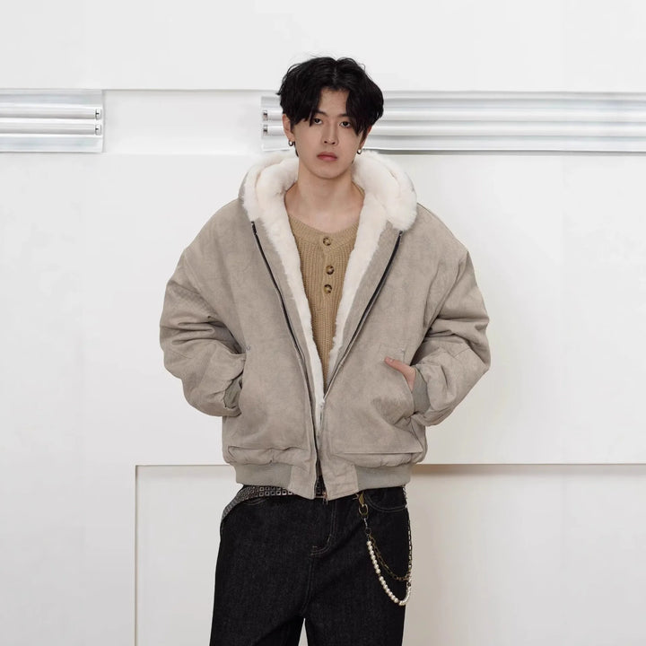 Veste Blouson Confort  Homme Urbain à Doublure Chaude