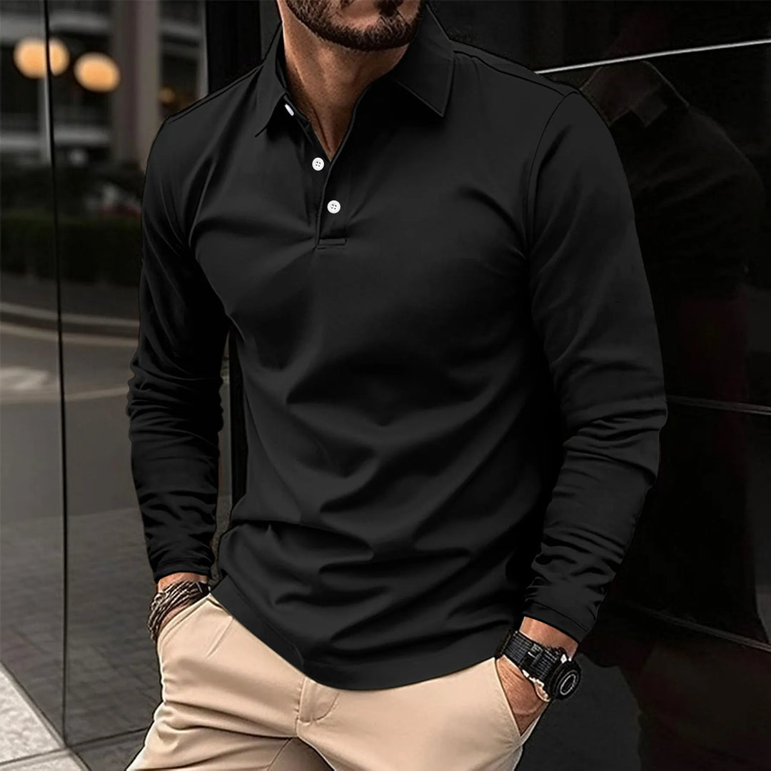Velinor | Polo casual à manches longues