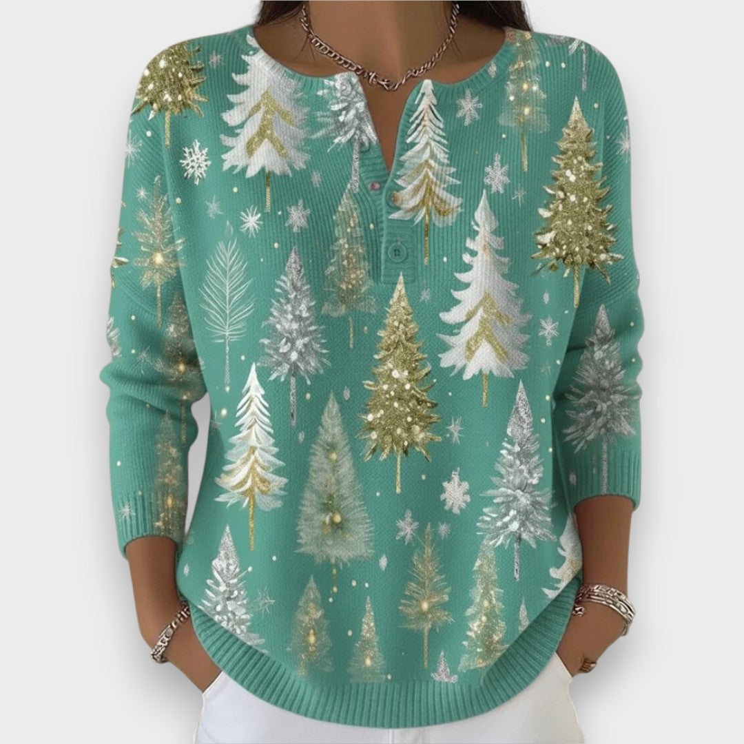 Simona - Pull de Noël avec Boutons