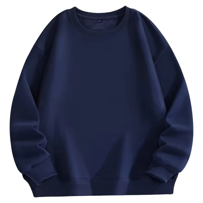 Sweat-shirt à manches longues pour hommes, grande taille, mode décontractée, automne et hiver, haut unisexe Simple et confortable, offre spéciale