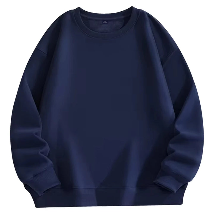 Sweat-shirt à manches longues pour hommes, grande taille, mode décontractée, automne et hiver, haut unisexe Simple et confortable, offre spéciale