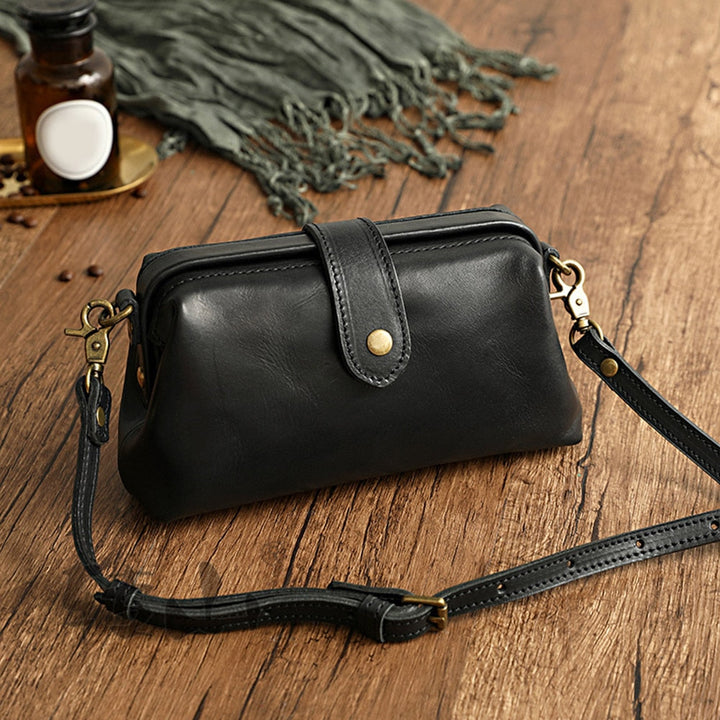 Fabienne - Sac en cuir rétro, fait main